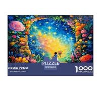 Star Flower Realm 1000 Piece Jigsaw Puzzles for Adults Educational Games Beautiful Home Decoration Art Colorful DIY Craft 38x26cm/1000pcs