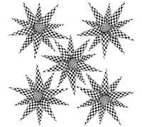 Star Foil Balloons Explosion 12 Point Cone Balloons Magic Starburst Balloons Large for Wedding Anniversary Backdrop Birthday Party Decorations (Black and White )