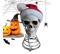 Star for Christmas Tree, Christmas Tree Pumpkin, Gothic Skeleton Head 13cm Halloween Party Decoration for Indoor Outdoor Garden