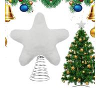 Star for Christmas Tree,Festive Plush Ornaments | Christmas Tree Star Topper Holiday Decor - for Party Decorations Outdoor Fireplace Mantel Bedroom Living Room Office Apartment Holiday