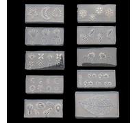 Star for Sun Moon Silicone Mold Cake Decor Tiny Resin Epoxy Casting for Earring Jewelry Pendant Makin Pendant Mold