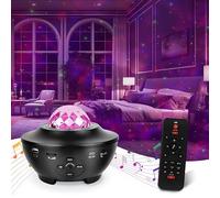 Star Galaxy Projector with Bluetooth Speaker LED Night Light for Bedroom, Kids, Adults 360° Rotating Nebula Lamp with Timer, Remote Control,Adjustable Brightness for Home, Relaxation and Sleep