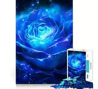 Star Galaxy Rose FlowerZen Jigsaw Puzzles for Adults 1000 Piece Smart Reason Toy Family Bond Smooth Edge Art Display 50x75cm