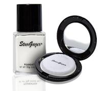 Star Gazer Liquid Foundation Makeup and Pressed Powder (White)