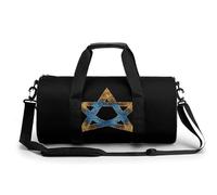 Star Glitter Sport Gym Bag with Double Zipper Lightweight Travel Duffle Bags Weekender Overnight Backpack