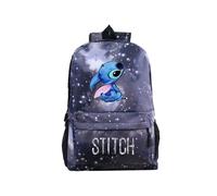 (Star Gray) Stitch backpack Students Boys Girls back to school Bags Teens Daily Backpack Zip
