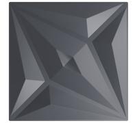 (star grey, 12 pcs) vidaXL 3D Wall Panels Self-adhesive Wall Panel Decor Wallpaper Wall Covering