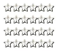 Star Hair Clips 24Pcs Metal Non-Slip Silver Hair Accessories Y2k Star Clips for Girls & Women with Various Hairstyles