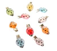 Star Hair Clips - ABS 2.5x1.5cm | Candy Color Barrettes Hair with Luminous Ladybug Design, Cute Styling, Non-slip Hairs Catch | Teens Kids Girls Party School Outdoor