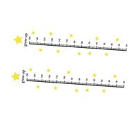 Star Height Measuring Wall Sticker, 2 Sheets PVC Children Room Decal