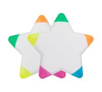 Star Highlighter Pen | 2X Multi Color Star Shaped Children Funny Highlighter,Fluorescent Pen School Stationery Studying Working Pen for Pictorials, Drawing