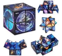 Star Infinity 2 in 1 Star Magic Cube Set, Planet 3D Puzzle Rubik's Cube, 8 9 10 11 12 Years Boys and Girls Gifts for Children and Adults Creative Stereo