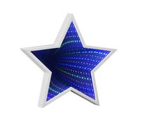 Star Infinity Tunnel Light Mirror Coloured LED's 12" x 12"
