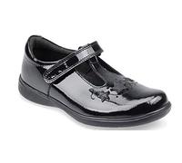 Star Jump Girls Black Leather T-Bar School Shoes (Numeric_10)