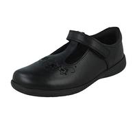 Star Jump Girls Black Leather T-Bar School Shoes (Numeric_12)