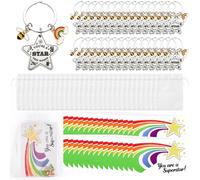 Star Keychains for Students,Motivational “You’re a Star” Key Rings with Rainbow and Bee Charms, Teacher End of Term Graduation Gifts for Kids, Bulk Class Keepsakes for School Leavers, 2026 (30)