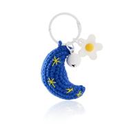 Star Keyring - Keychain Accessories, Handmade Moon Crochet Keychain with Bell, Kawaii Crochet Keyring, Aesthetic Kawaii Bag Charm for Women,Cute Knitted Star Pendant Keyrings,Keychains Pendant for Bag