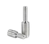 Star Knob，2-5pcs M4 M5 M6 M8 M10 M12 M16 Reducing Conversion Screws 304 Stainless Steel Double-ended Headless Screw Converter Bolt Camera Adapter(5pcs,M3x10mm to M4x10mm)(2pcs,M5x6mm to M8x8mm)