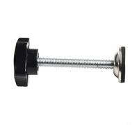 Star Knob Screw M8 x 60mm Thread Clamping Knob Hand Tightening Handle for Mechanical Equipment Instruments Food Industry Machinery Black Steel(B)