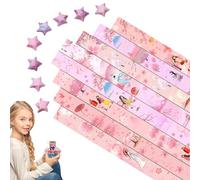 Star Kraft Paper | Paper Crafts | DIY Art Crafts, Paper Strips Star Decorations, Cute Folding Paper, School Learning Supplies, Gifts for Kids