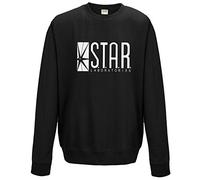 STAR Laboratories Sweatshirts - The Flash New TV Series S.T.A.R. Labs Jumper Top (X-Large, Black)