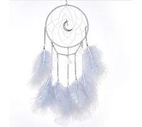 Star Lantern Dreamcatcher White Feather Lighting Charm Creative Dream Net Wind Bell Decoration Indoor Pendant