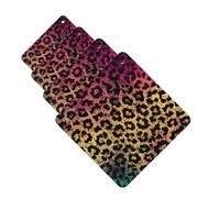 Star leopard print Car Air Freshener Cards for Women Men 4 Pack Cute Car Accessories Long Lasting Scent Car Diffuser Hanging Auto Aromatherapy Tablets Car Fresheners Gifts