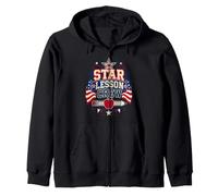 Star Lesson Crew Academic Patriotic Zip Hoodie
