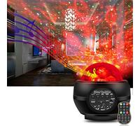 Star Lights Projector, 3-in-1 LED Galaxy Starry Light, Space Projector, Decorative Galaxy Sky Star Light, Bluetooth, USB, Colour Changing, Music Night Light for Kids & Adults Black