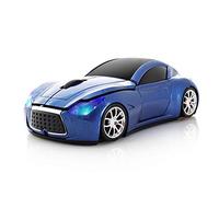 STAR-LINK 2.4GHz 3D Wireless Mouse Cool Mini Sports Racing Car Shape USB Gaming Wireless Mouse 1600DPI Ergonomic Optical Cordless Mouse with Headlight for PC Computer Laptop Notebook Office Kids