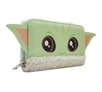 Star Mandalorian Din Wars Baby Grogu Yoda Purse Clutch Coin Pocket & Card Holder, Green