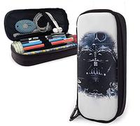 Star Mandalorian Wars Leather Pencil Case, Zipper Pencil Box, Pencil Case, Suitable for School, Work and Office