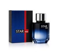STAR MEN EDT 100ml - Fresh Woody Mens Perfume & Long Lasting Aftershave Cologne For Men with Citrus Bergamot, Lavender & Sandalwood Notes - Everyday Men's Fragrance & Ideal Gift for Him