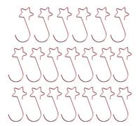 Star Metal Christmas Ornament Hooks Green 2in 20pcs for durable | Sturdy wire material for lasting use multipurpose for wreaths garlands jewelry wide 0.7in opening for easy attachment