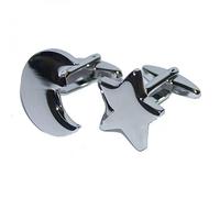 Star & Moon Cufflinks Presented in a Box