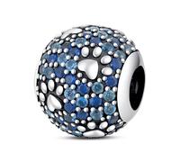 Star Moon Dream Dog Catcher Cat Unicorn Evil Eye Hamsa Fatima Music Love Heart Charm Bead Pendant 925 Sterling Silver Compatible With Pandora Charm Moments Bracelet (Love You Heart Cart Dog Paw)