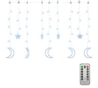 Star&Moon Fairy Lights Remote Control 138 LED/345 LED Multi Colours vidaXL