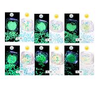 Star Moon Nail Art Glow Sequins Confetti for Acrylic Nails Resin Craft Party Decor Rosemary Powder
