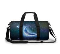 Star Moon Nebula Sport Duffel Bag Gym Bag Weekend Overnight Bag for Travel Camping Hiking Beach 45x23x23cm