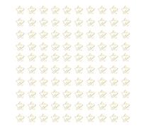 Star Moon Paperclips - Decorative Metal Clips, Durable Holders, Multiuse Office School Supplies, Secure Grip for Documents and Bookmarks, 100pcs in Portable Box (Type 1)