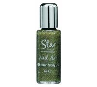 Star Nails Gold Glitter Striper