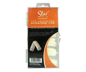 Star Nails Ultra Form Tips 100 Assorted - Pack of 100