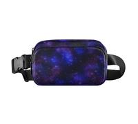 Star Nebula Blue Fanny Pack for Women Men Crossbody Belt Bag Fashion Waist Packs Purse with Adjustable Strap Bumbags for Outdoors Workout Travel