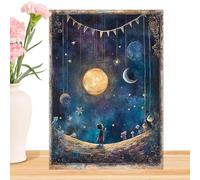Star Night Puzzle - Large Format Pieces Artwork, 1000 Piece Glitter Pattern Puzzle, Creative Hobby Leisure Game, Challenging Long Tail Entertainment With Night Sky Scene | For Children Teens Adults Fa