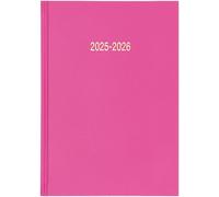 Star Note 2025-2026 A5 Page a Day Academic Diary School Planner Student Oragniser - Deep Pink