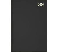 Star Note 2026 A4 Page a Day Diary Planner Daily Organiser - Black