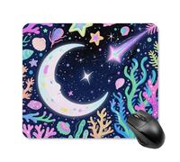 Star Ocean Pattern Mouse Pad Square Laptop Mouse Mat Cute Computer Mousepad Keyboard Pad Non-Slip Desk Pads for Gaming Office Work Home 25 * 30cm