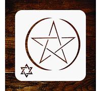 Star of David Stencil - 11.5 x 11.5 cm - Reusable Religious Jewish Magen David Wall Stencils Template