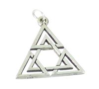 Star of David strling silver large charm pendant .925 x1 Jewish pendants