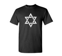 Star of David - Unisex Cotton T-Shirt Tee Shirt Black M
